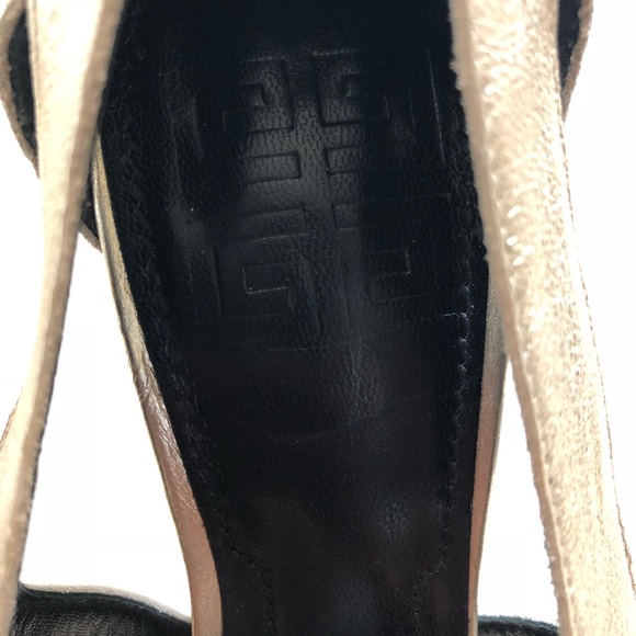 Givenchy Gold Open Toe Heels - Picture 6 of 8